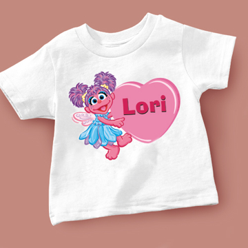 Sesame Characters Valentine T-shirt Choose from 7 different char